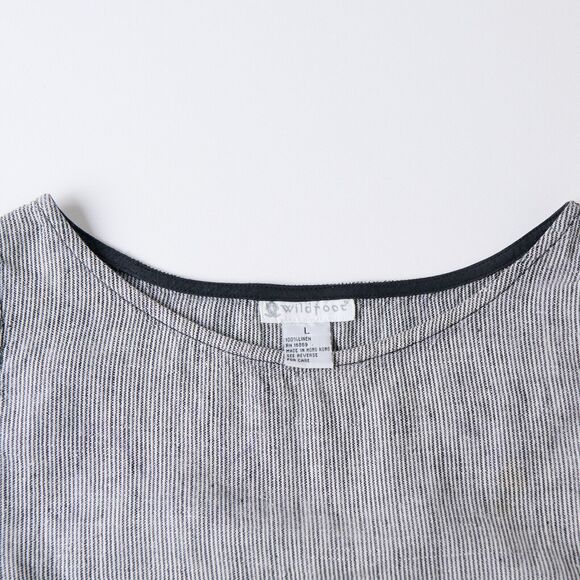 Wildroot Womens L Reversible Linen Silk Jacket & Top Set Lagenlook Embroidered - Picture 12 of 16